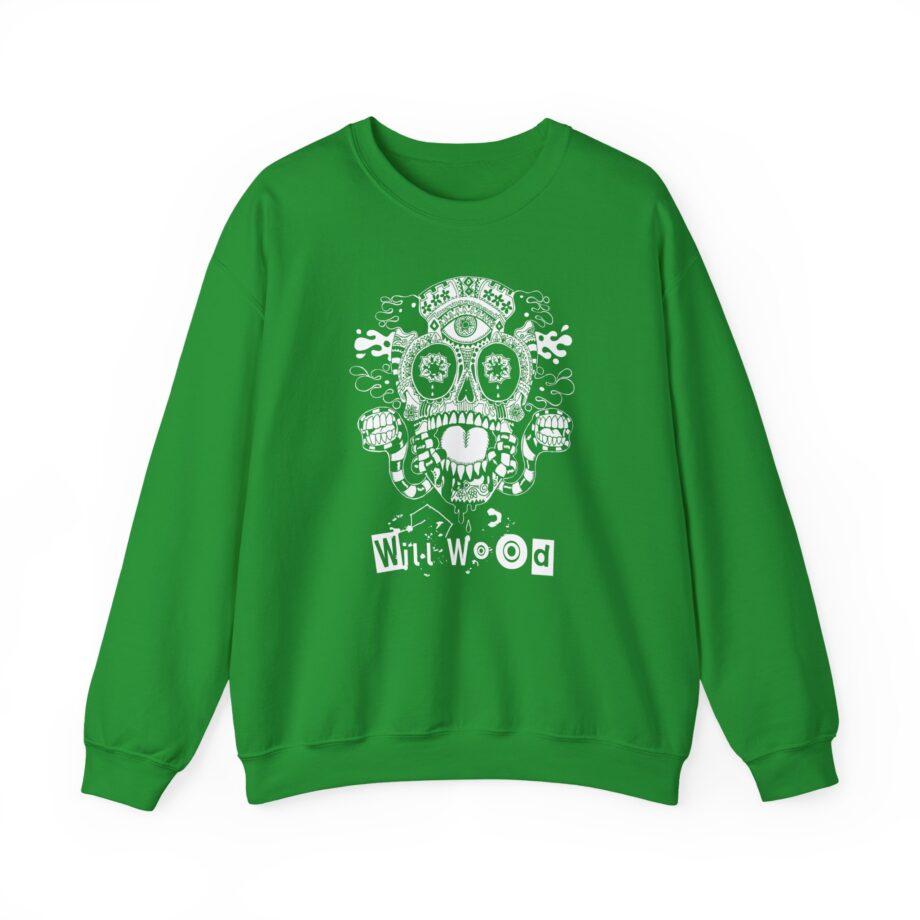Will Wood Host Skull Unisex Heavy Blend™ Crewneck Sweatshirt
