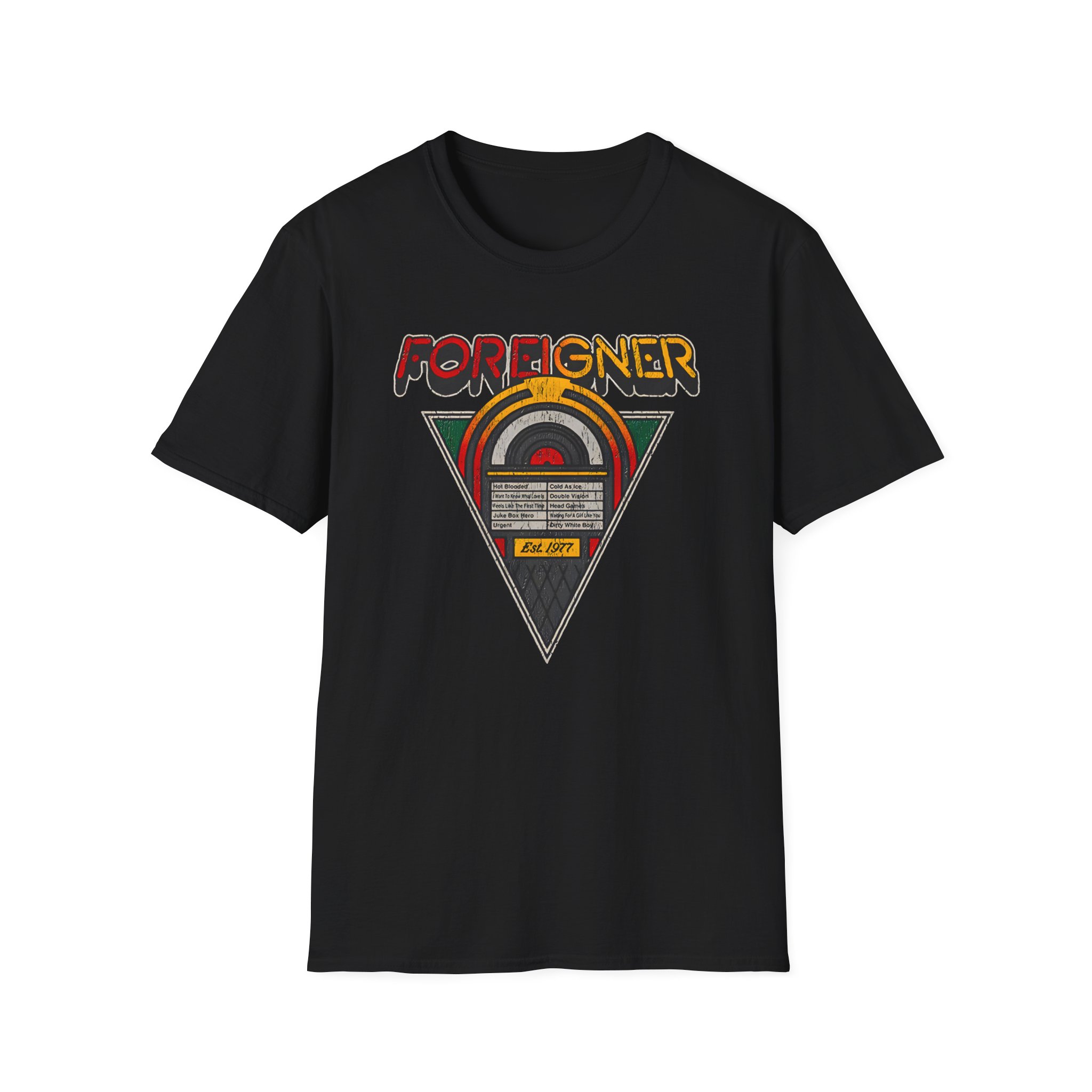 Foreigner Juke Box Unisex Softstyle T-Shirt