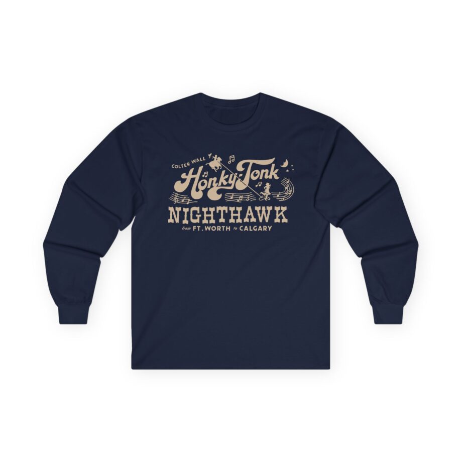 Colter Wall Honky-tonk Nighthawk Unisex Ultra Cotton Long Sleeve Tee