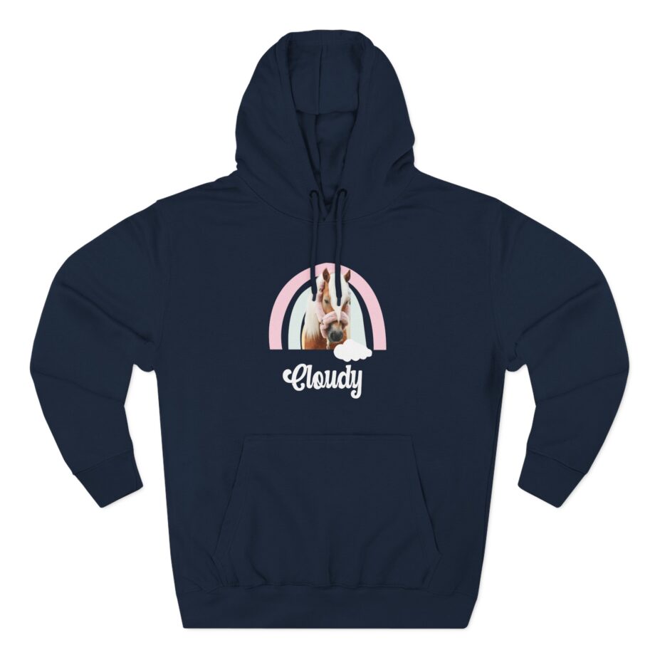 Harlow and Popcorn Three-Panel Fleece Hoodie