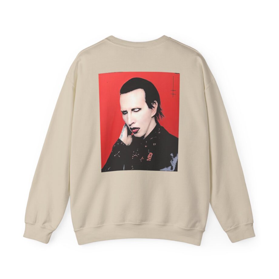 Marilyn Manson Little Cross Photo Unisex Heavy Blend™ Crewneck Sweatshirt