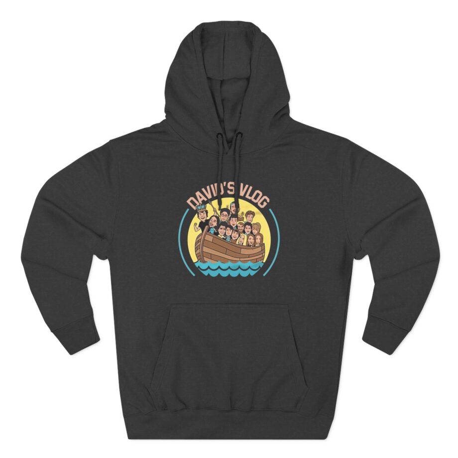 David Dobrik  David's Vlog Three-Panel Fleece Hoodie