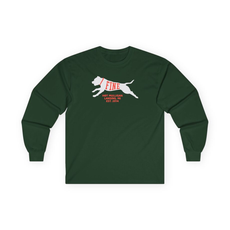 Hot Mulligan Fine Embroidered Unisex Ultra Cotton Long Sleeve Tee