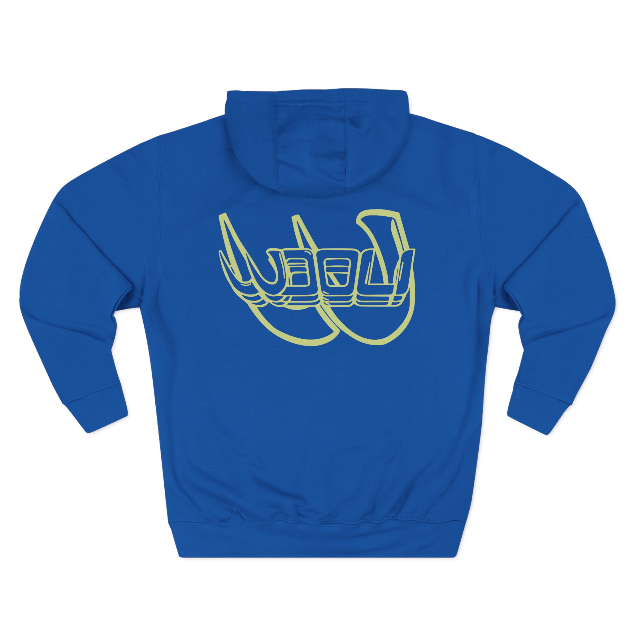 Wooli Logo Three-Panel Fleece Hoodie