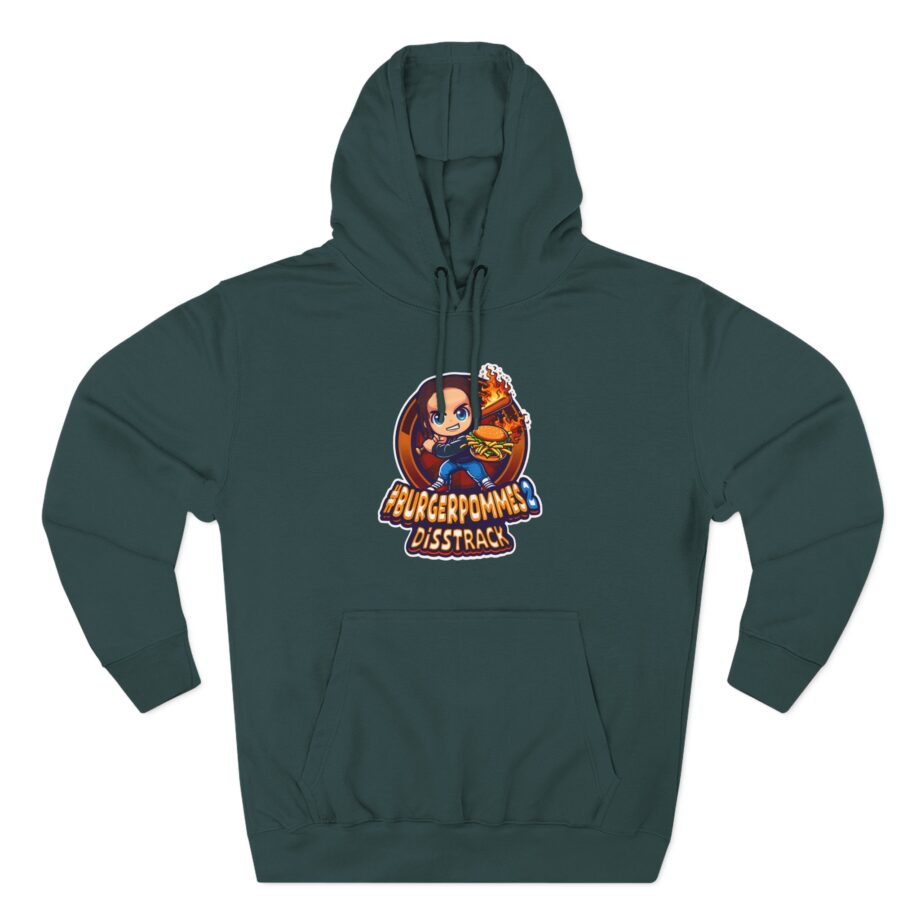 Burger Pommes Three-Panel Fleece Hoodie