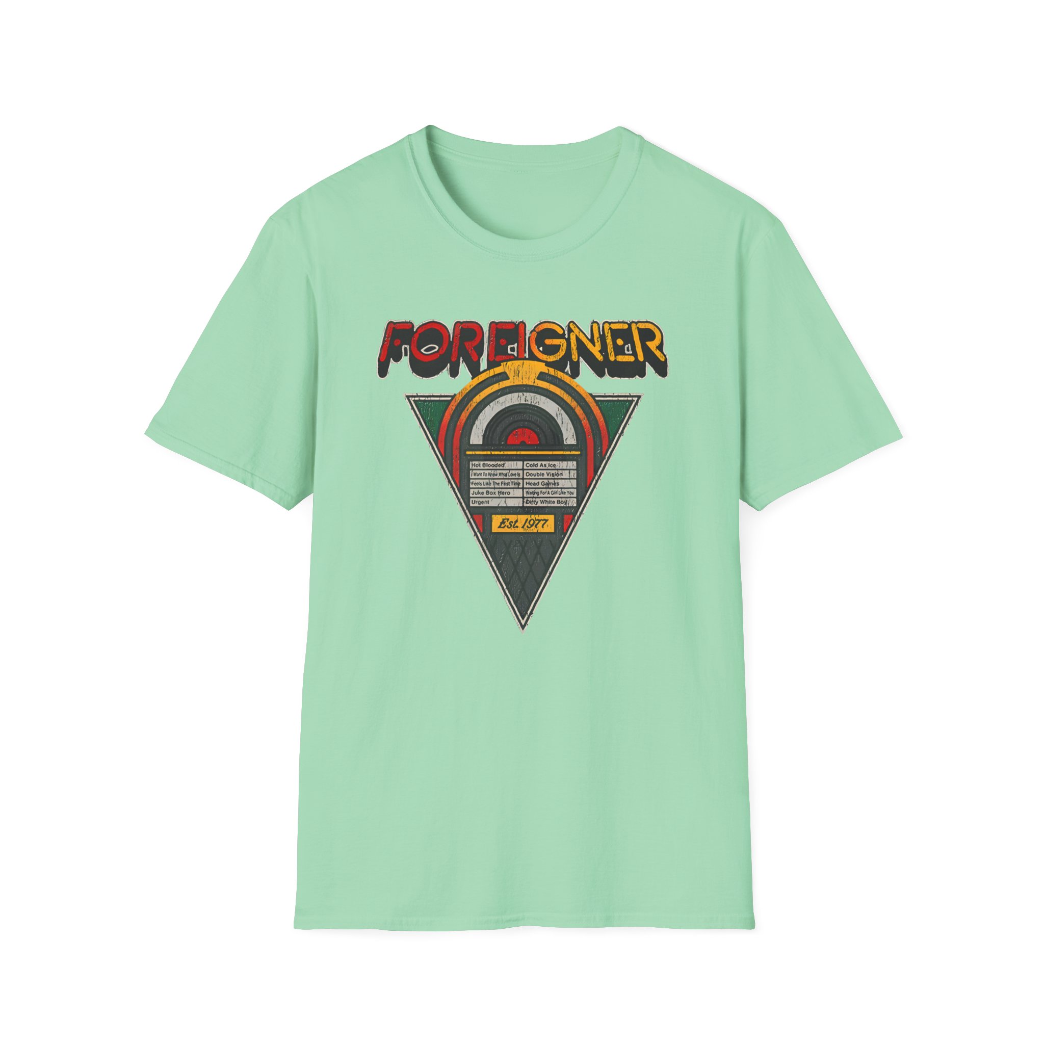 Foreigner Juke Box Unisex Softstyle T-Shirt