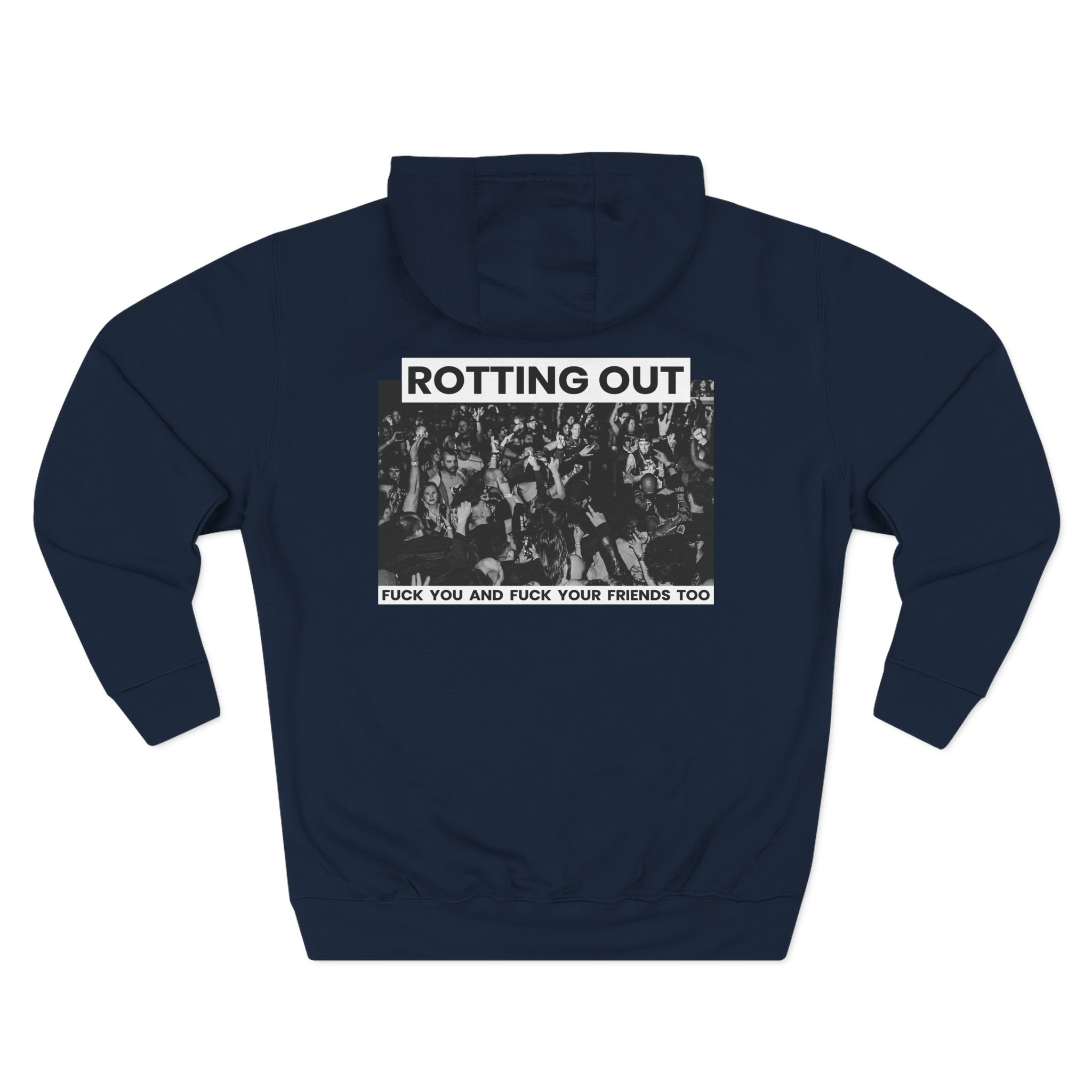 Rotting Out Three-Panel Fleece Hoodie