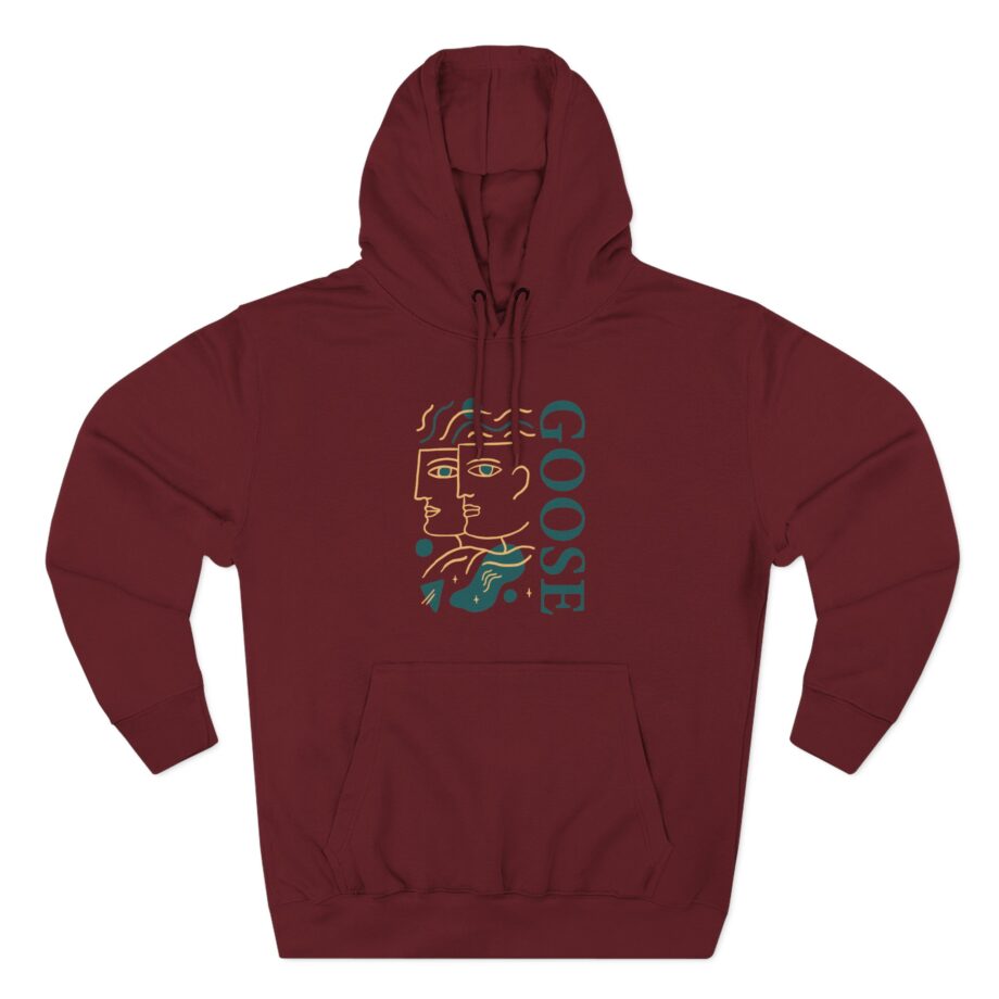 Goose Three-Panel Fleece Hoodie