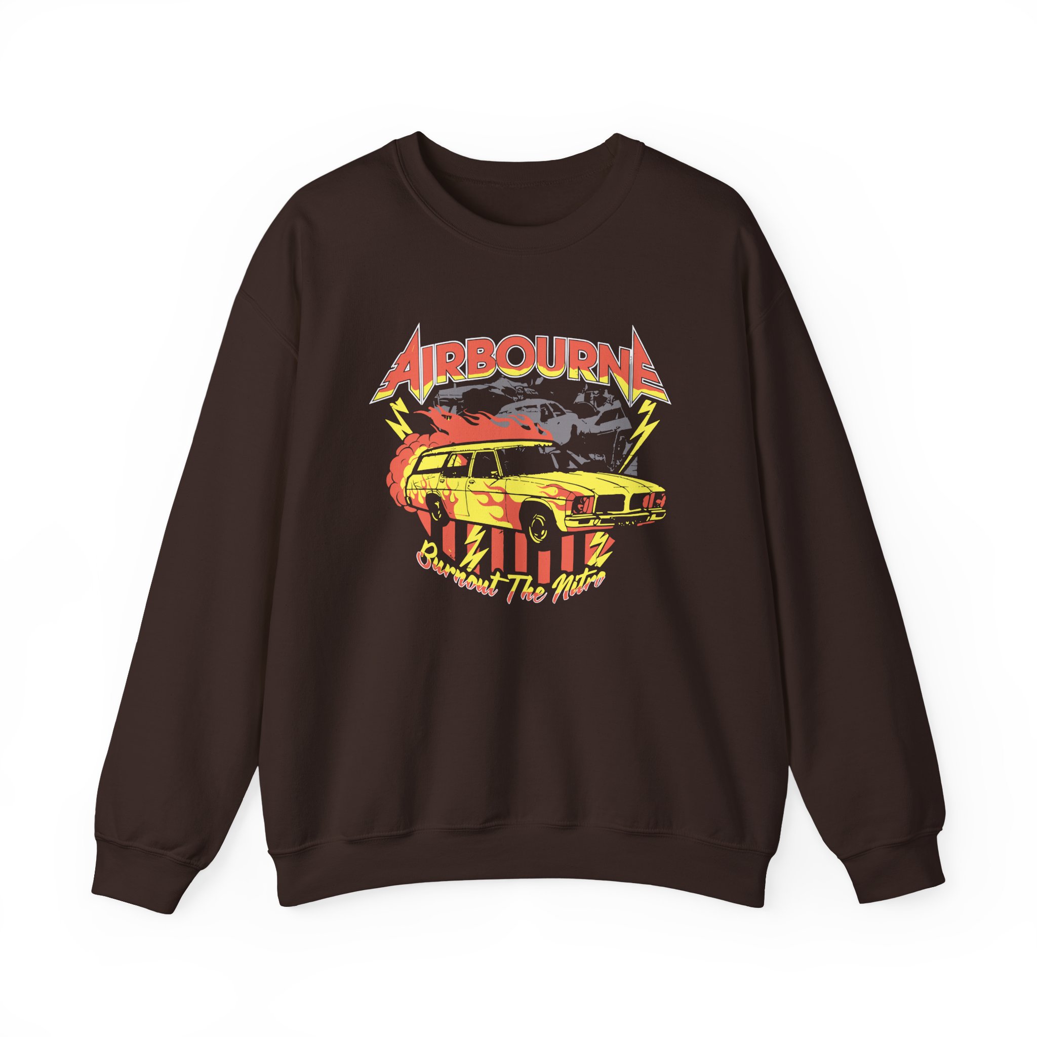 Airbourne Burnout the Nitro Unisex Heavy Blendâ„¢ Crewneck Sweatshirt