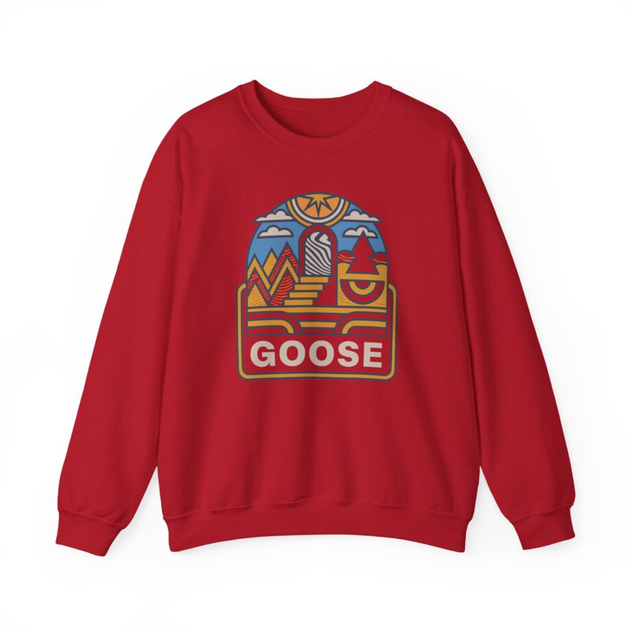 Goose Trippy Staircase Unisex Heavy Blend™ Crewneck Sweatshirt
