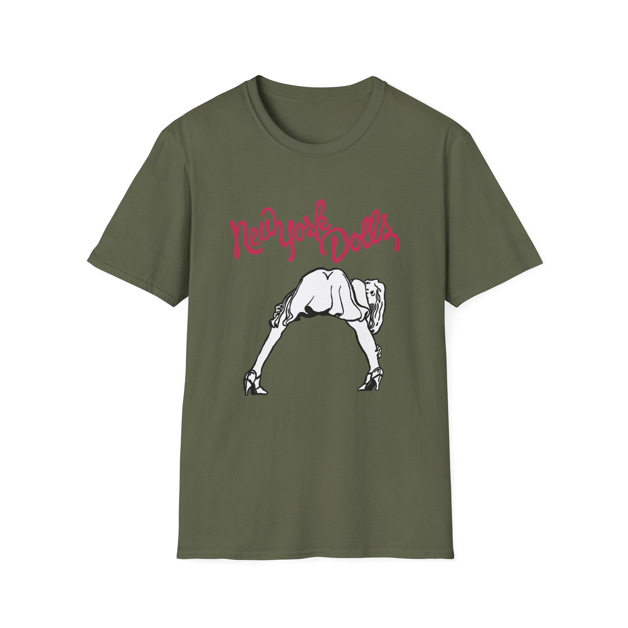 New York Dolls Lipstick Girl Unisex Softstyle T-Shirt