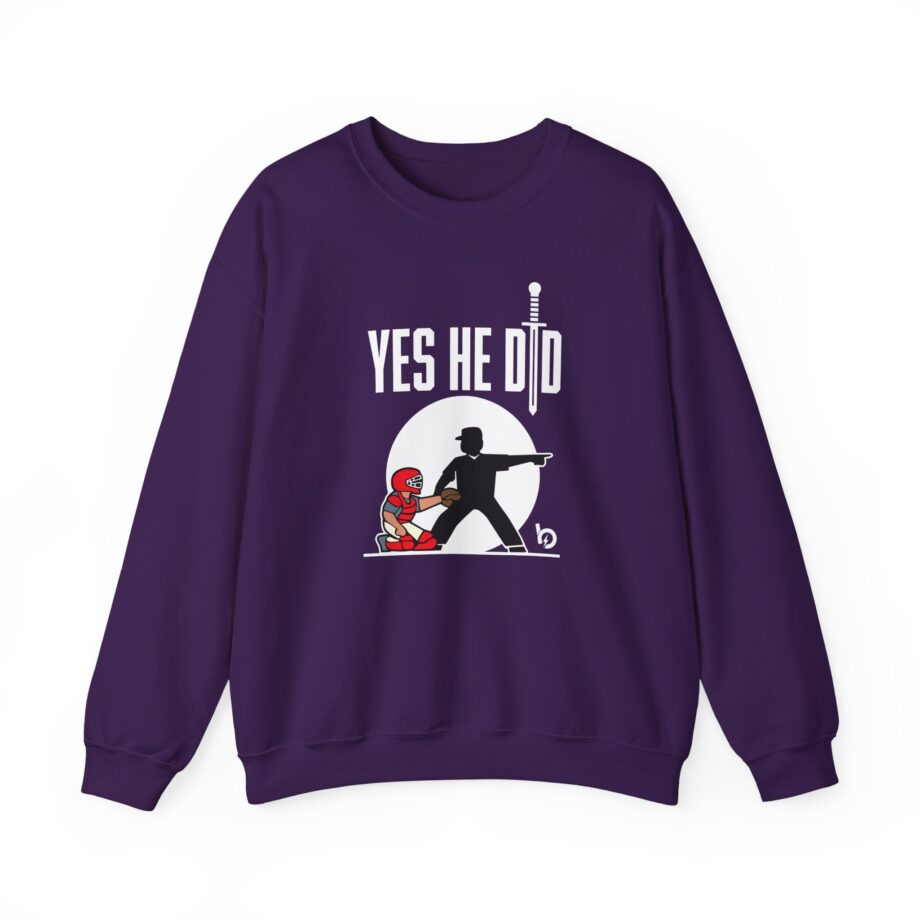 Trevor Bauer Yes He Did Unisex Heavy Blend™ Crewneck Sweatshirt