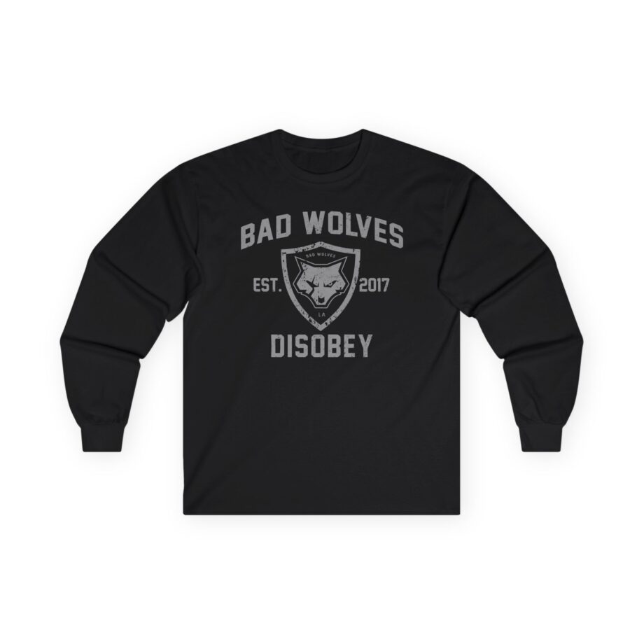 Bad Wolves Disobey Athletic Unisex Ultra Cotton Long Sleeve Tee