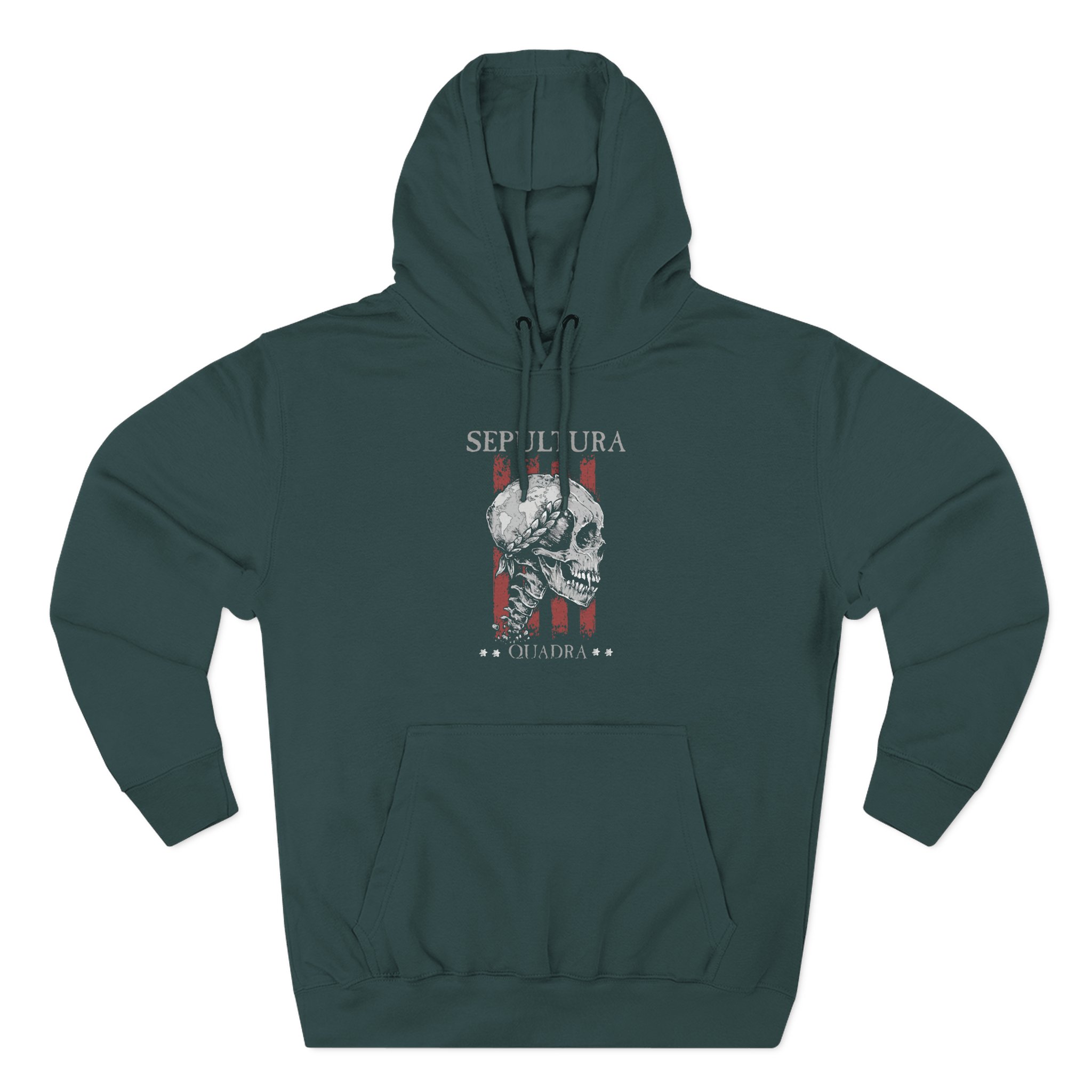 Sepultura Quadra Skull Three-Panel Fleece Hoodie