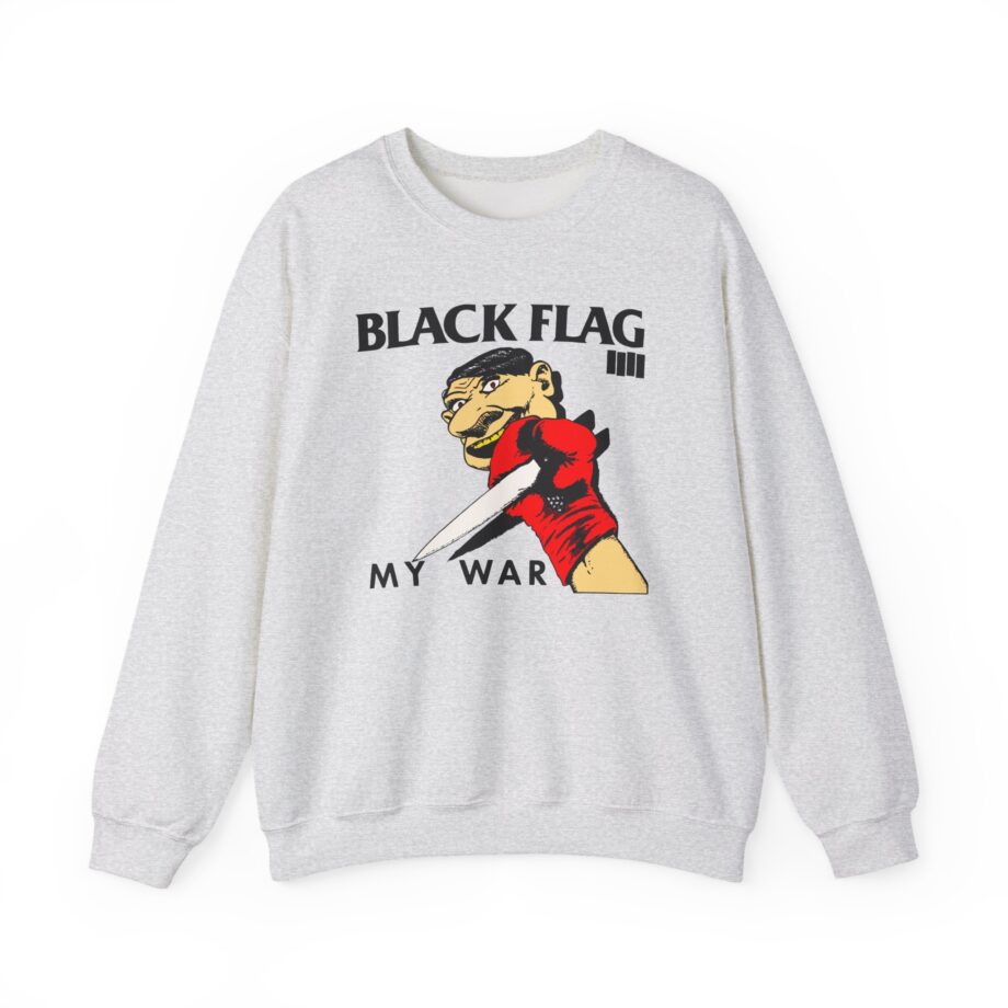 Black Flag My War Unisex Heavy Blend™ Crewneck Sweatshirt