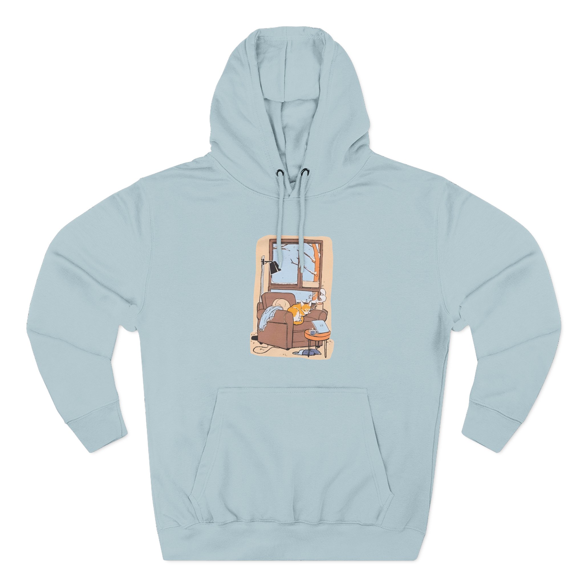 Dan and Phil Cozy Browsing Three-Panel Fleece Hoodie