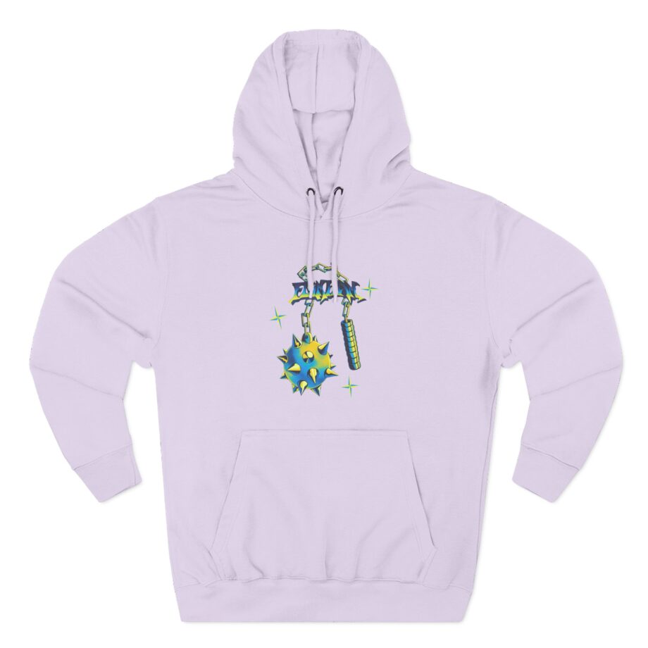 Flamingo Flim Flail  Three-Panel Fleece Hoodie