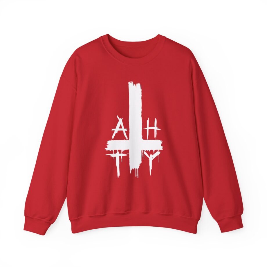 All Hail the Yeti Worship Satan Unisex Heavy Blend™ Crewneck Sweatshirt