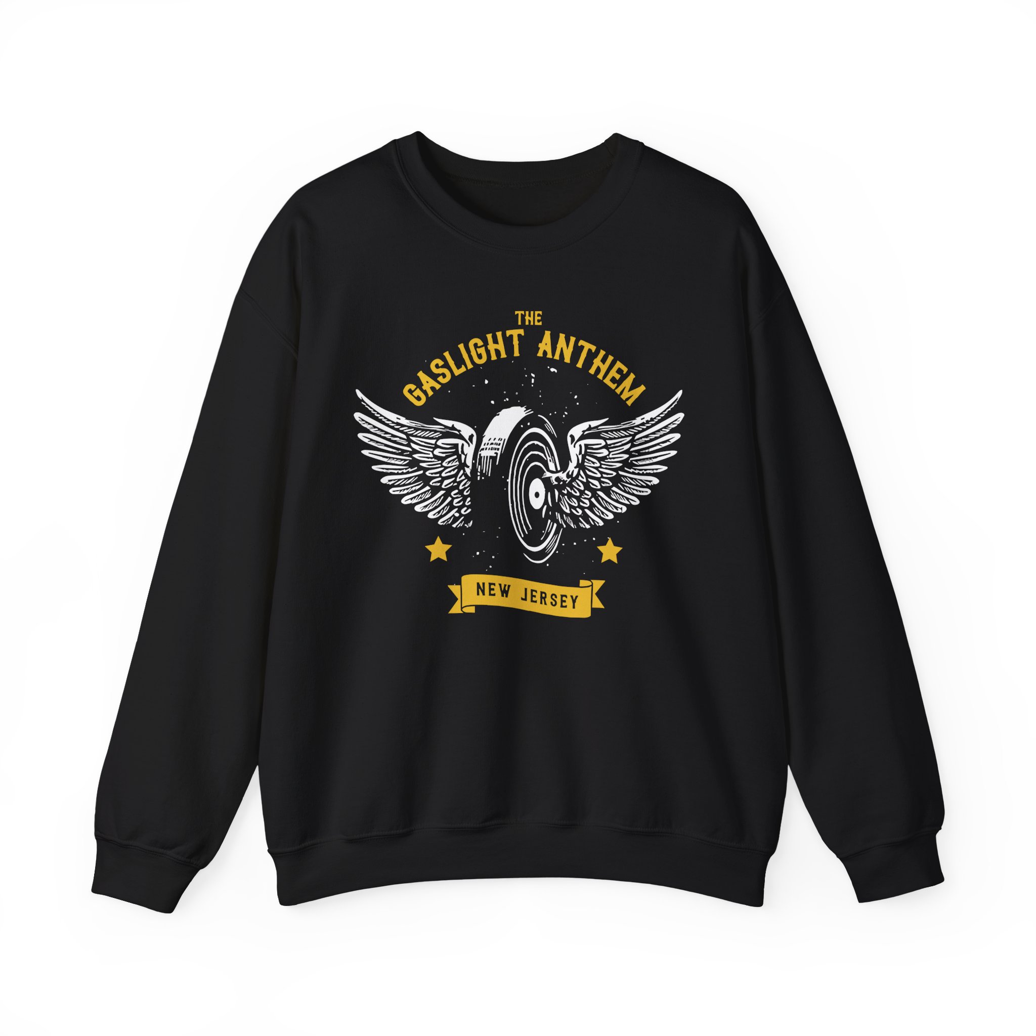 Gaslight Anthem Flying Wheel Unisex Heavy Blendâ„¢ Crewneck Sweatshirt
