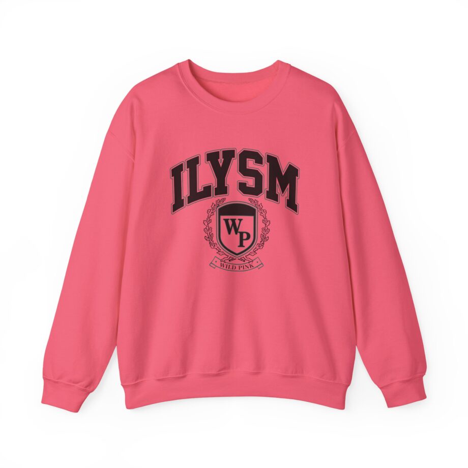 Wild Pink Ilysm Crew Collegiate Unisex Heavy Blend™ Crewneck Sweatshirt