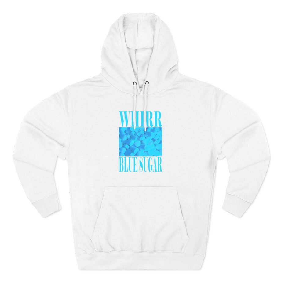 Whirr Blue Sugar Three-Panel Fleece Hoodie