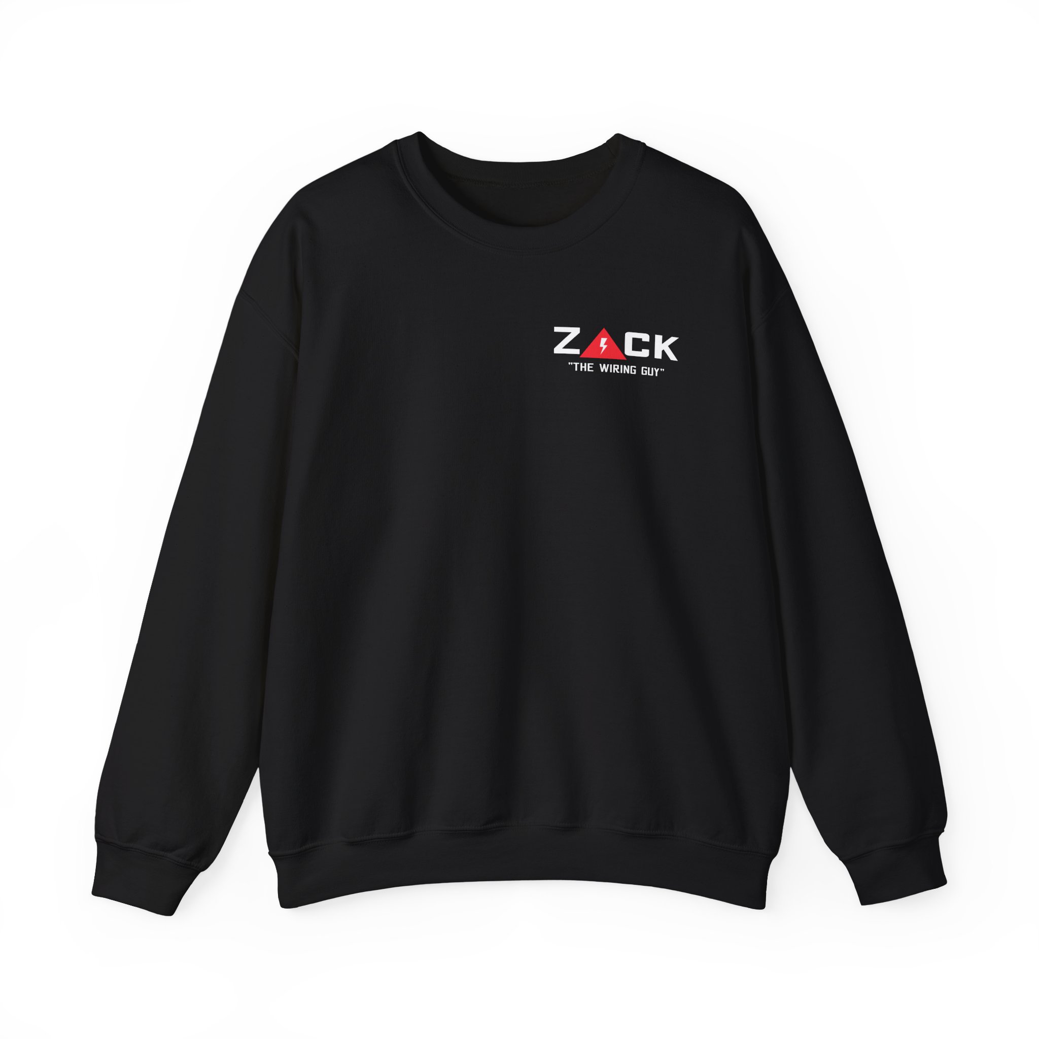Cleetus Mcfarland Zack the Wiring Guy Caution Unisex Heavy Blendâ„¢ Crewneck Sweatshirt