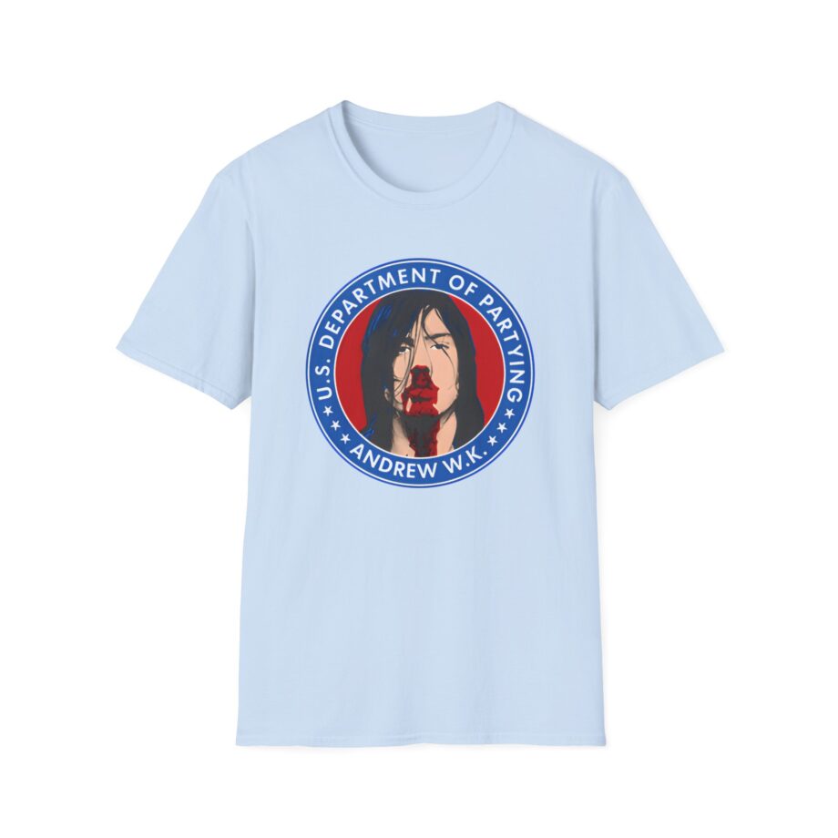 Andrew Wk Us Dept of Partying Unisex Softstyle T-Shirt