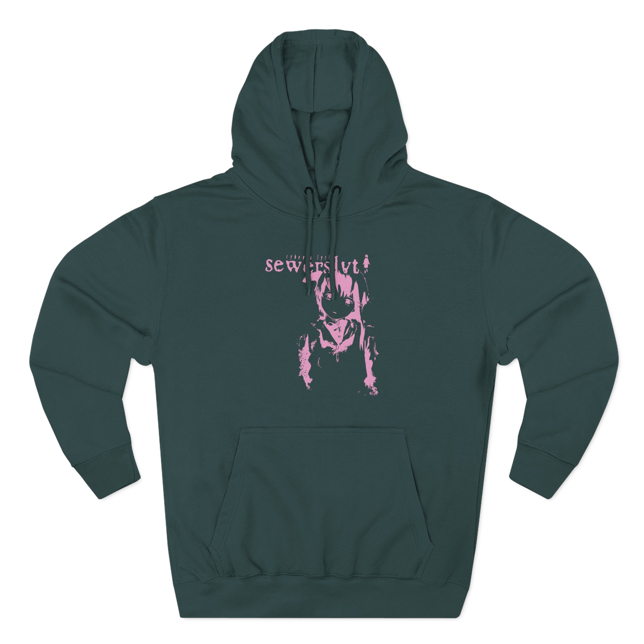 Sewerslvt Three-Panel Fleece Hoodie