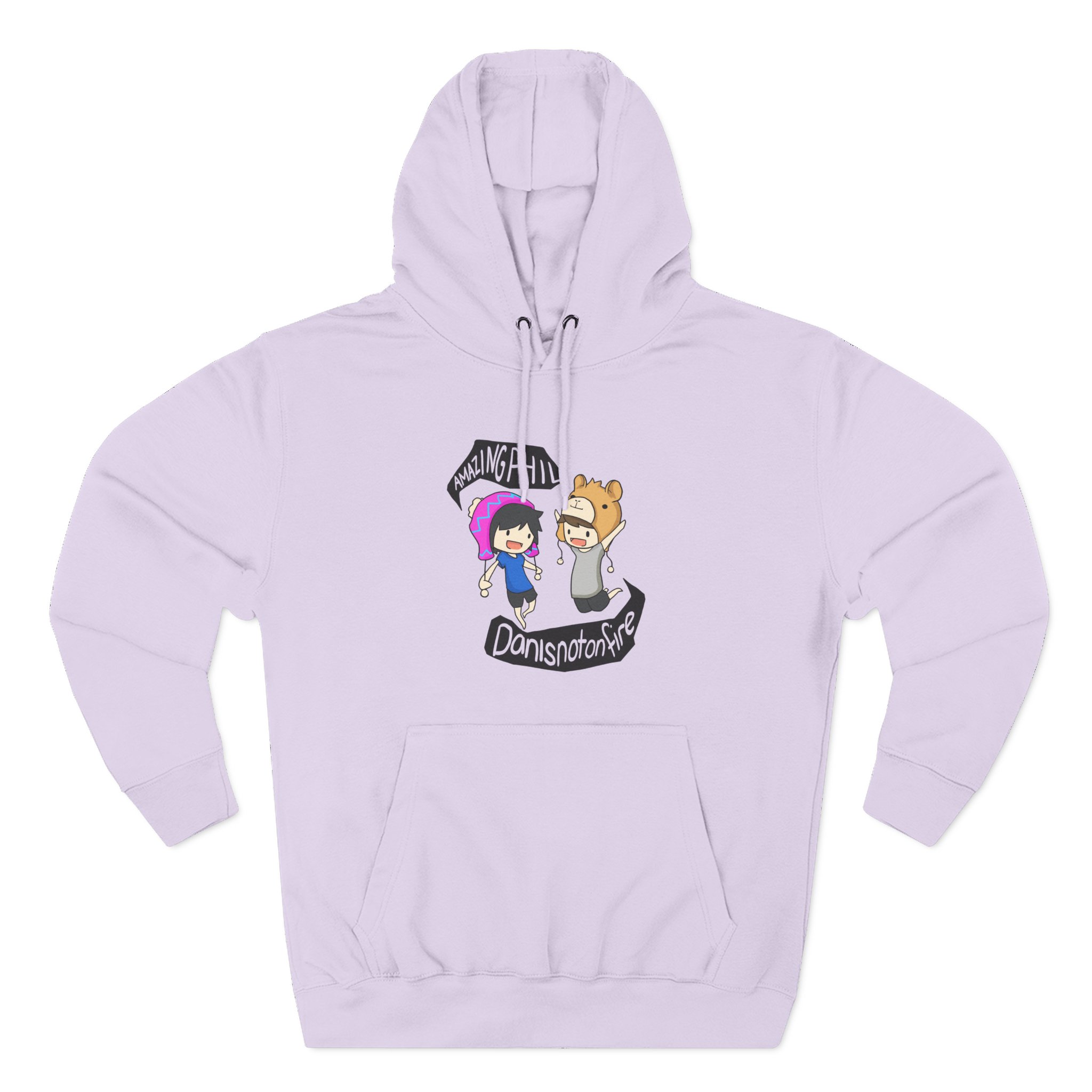 Dan and Phil Three-Panel Fleece Hoodie