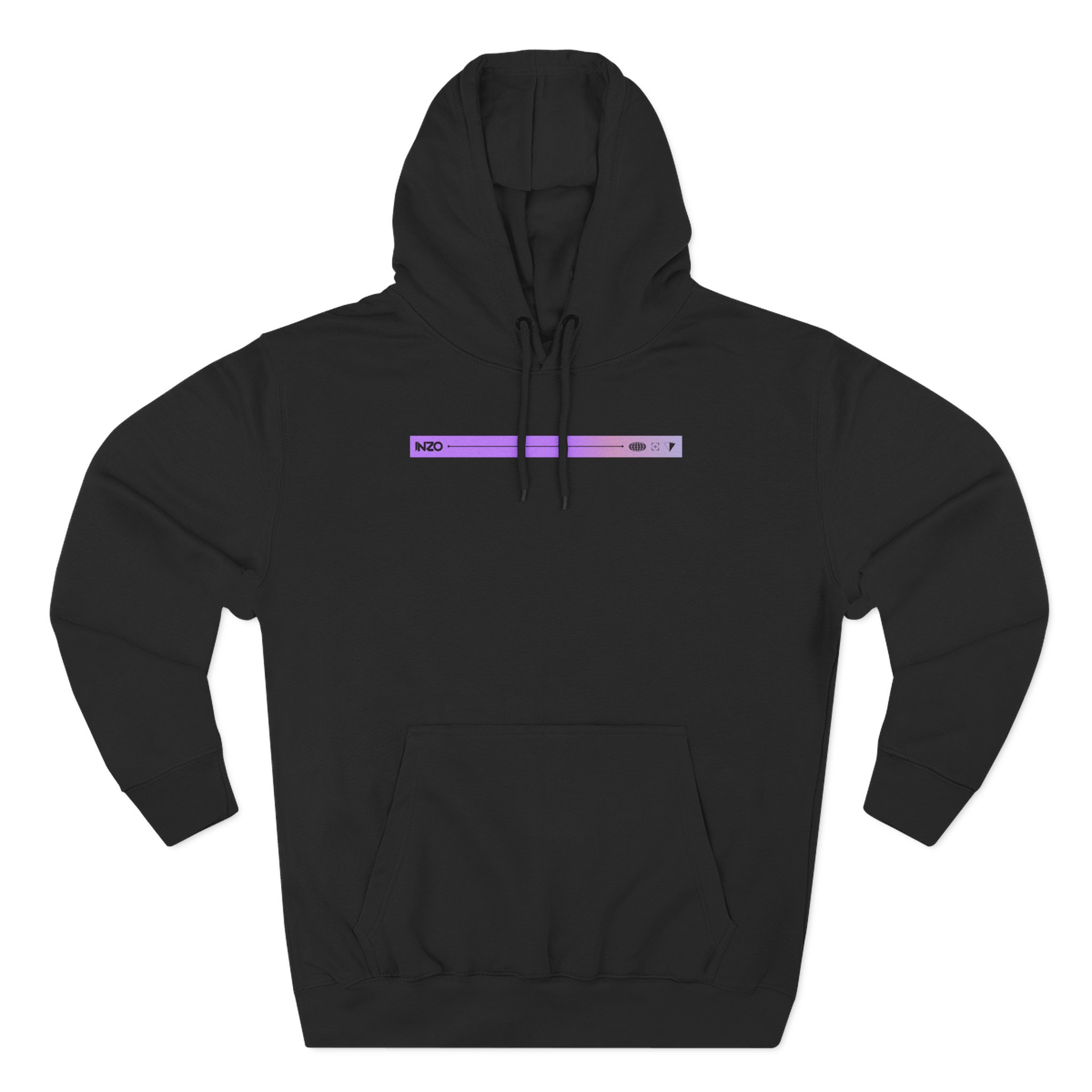 Inzo Three-Panel Fleece Hoodie