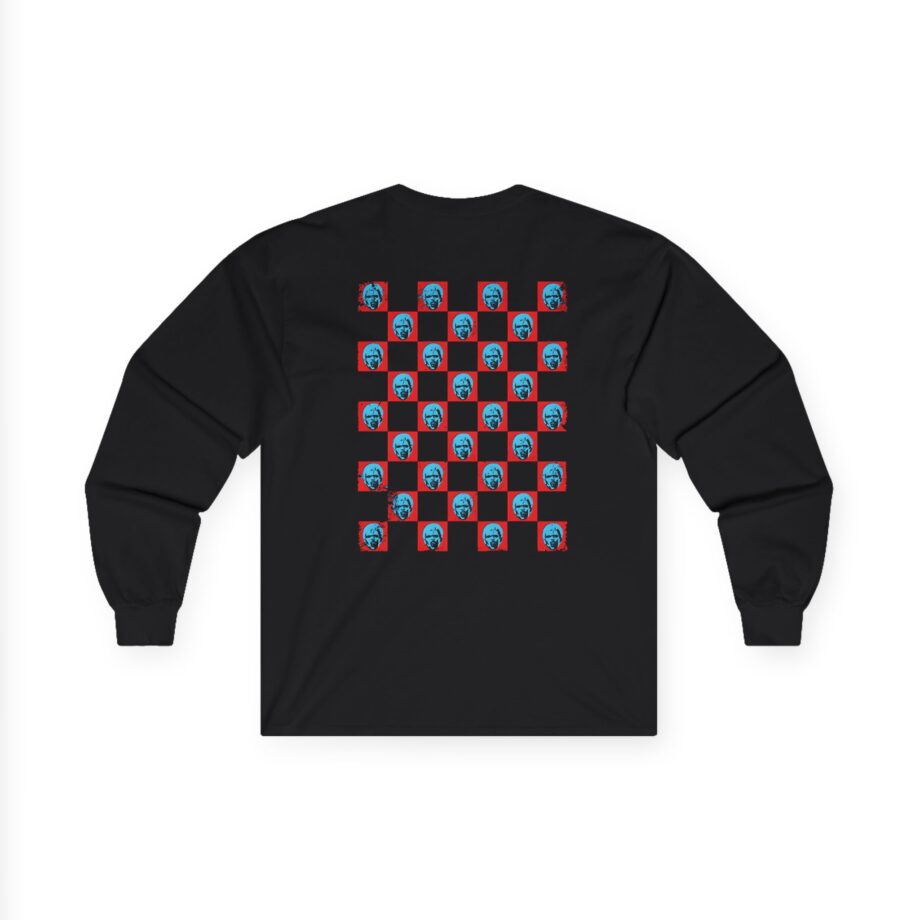 Billy Idol Checkered Smirk Unisex Ultra Cotton Long Sleeve Tee