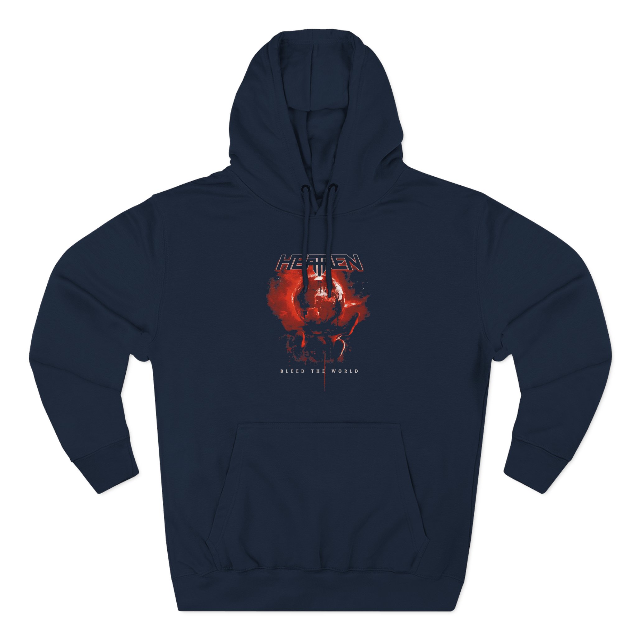 Heathen Bleed the World Three-Panel Fleece Hoodie
