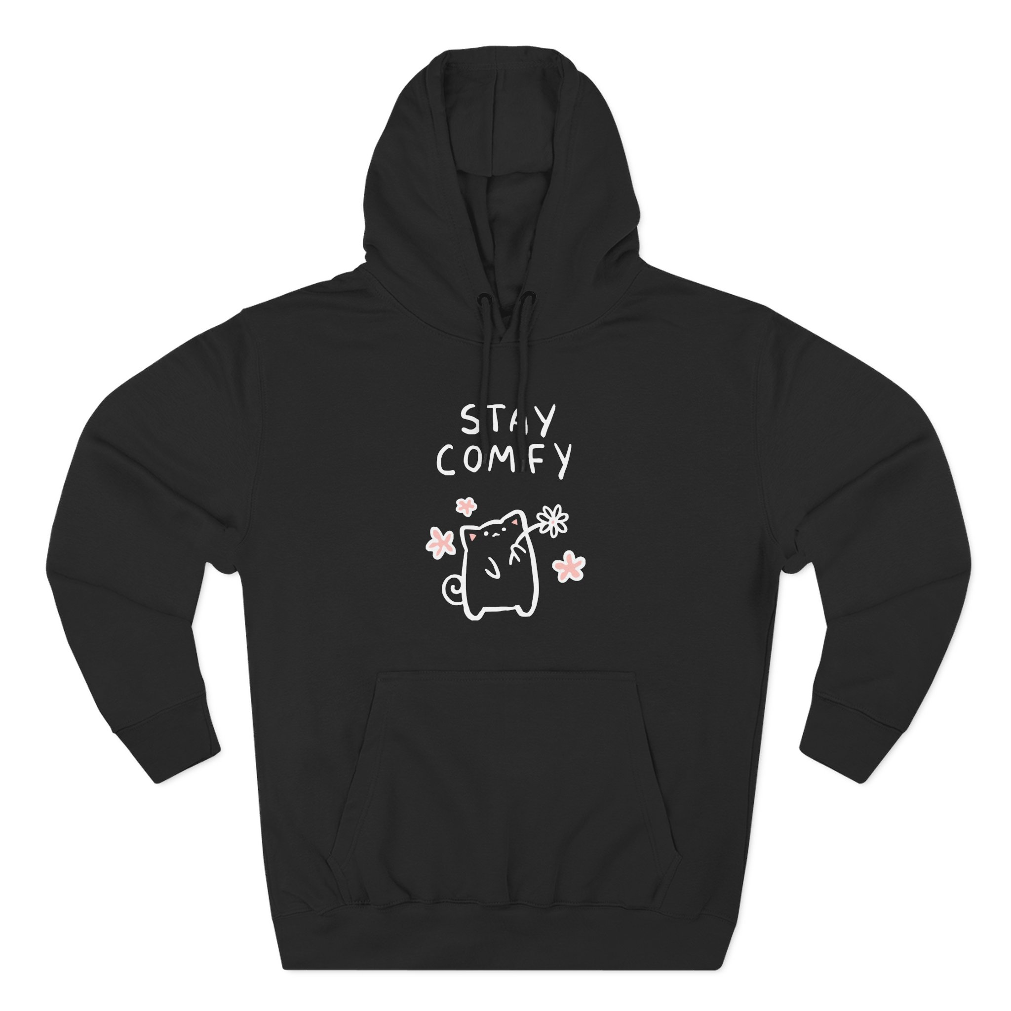 Lilypichu Stay Comfy Cute Three-Panel Fleece Hoodie