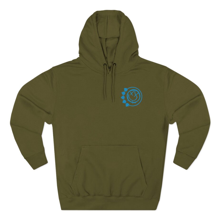 Blink 182 Middle Finger Three-Panel Fleece Hoodie
