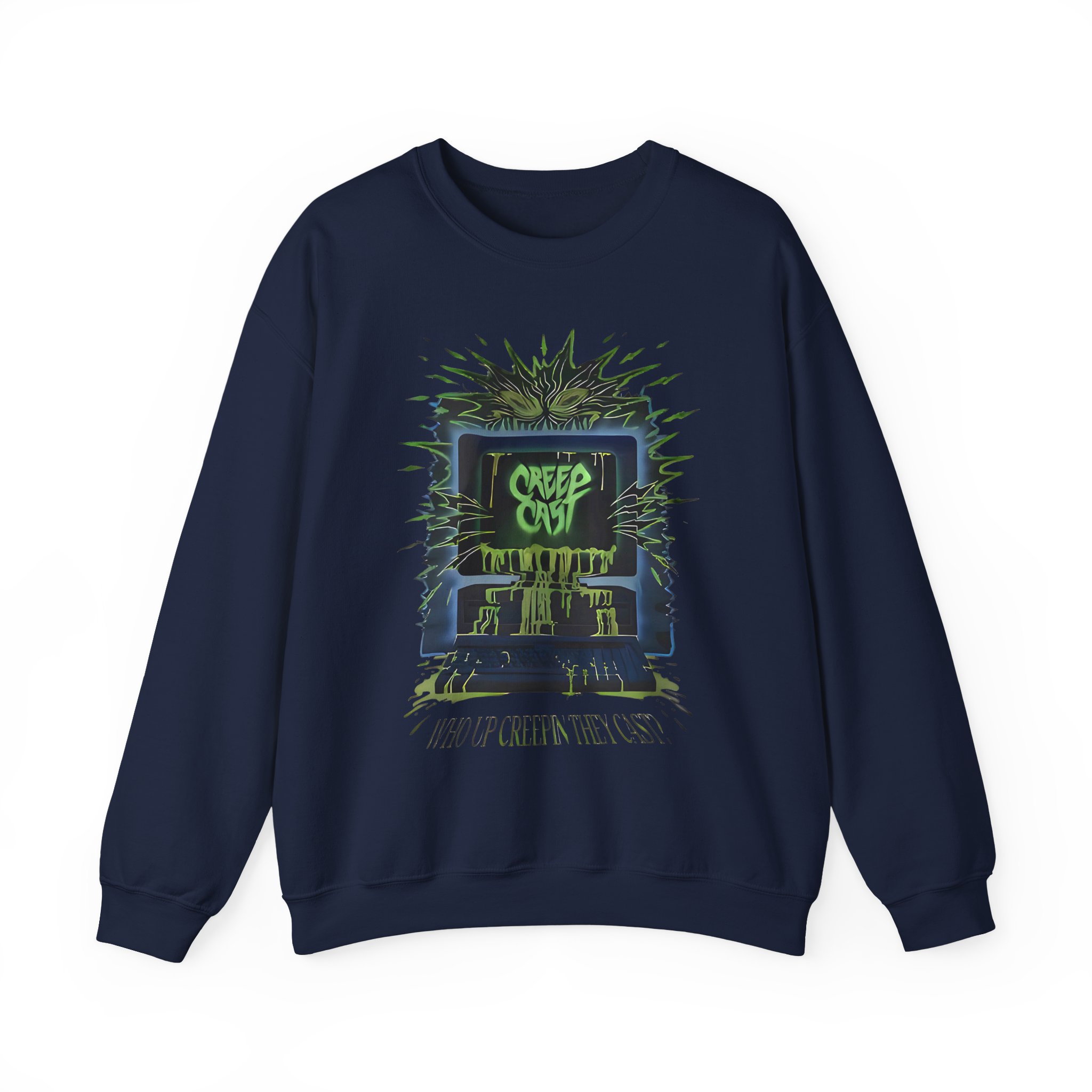 Creepcast Who Up Creepin Unisex Heavy Blendâ„¢ Crewneck Sweatshirt