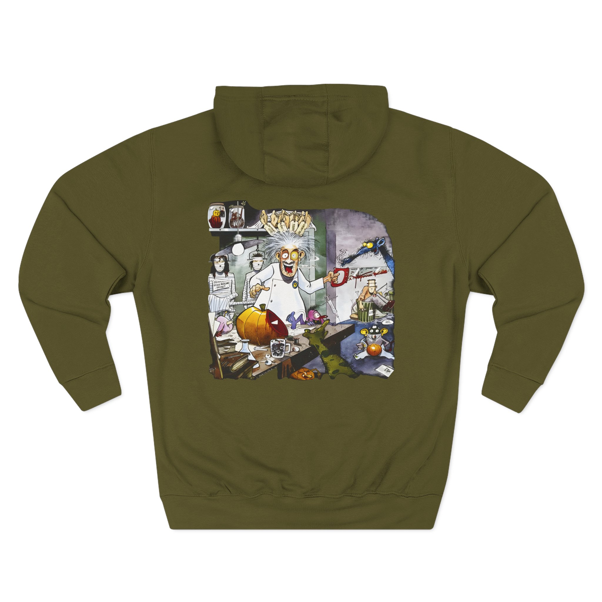 Helloween Dr. Stein Zipper Three-Panel Fleece Hoodie