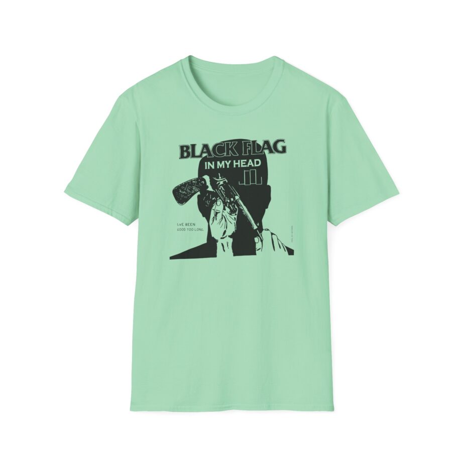 Black Flag in My Head Unisex Softstyle T-Shirt