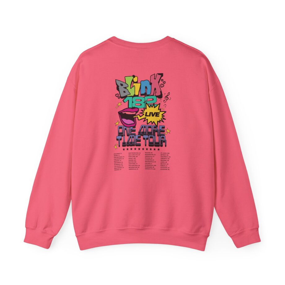 Blink 182 One More Time Tour Unisex Heavy Blend™ Crewneck Sweatshirt