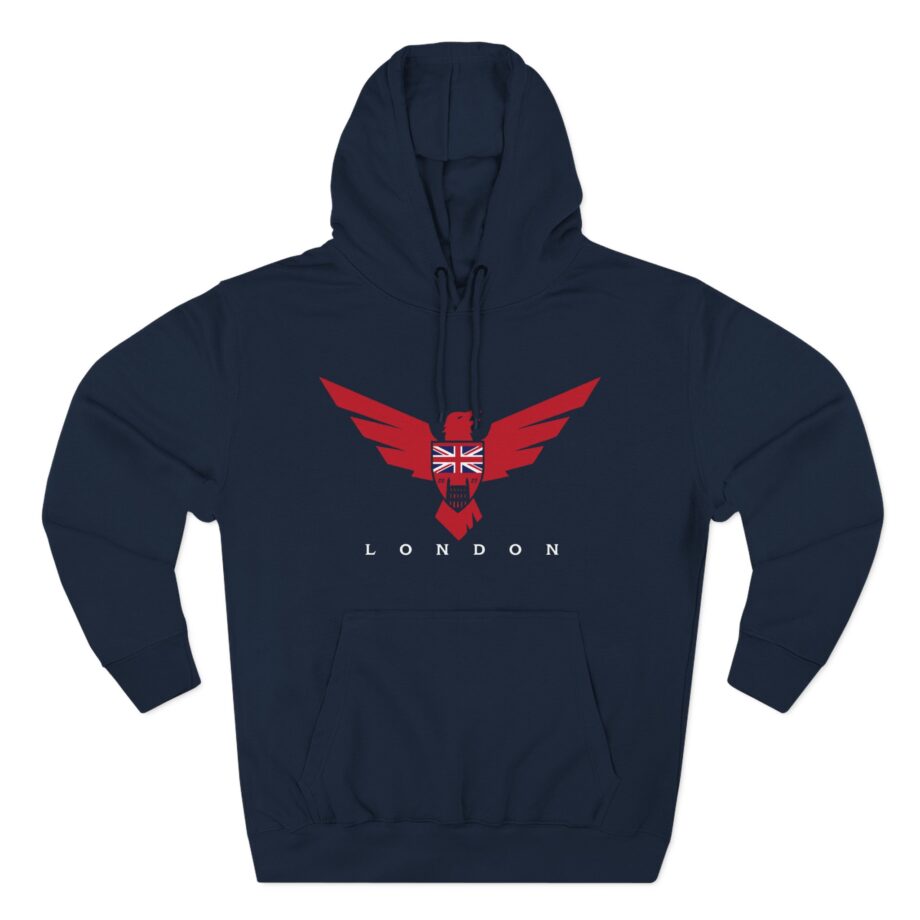 Carolina Royal Ravens Three-Panel Fleece Hoodie