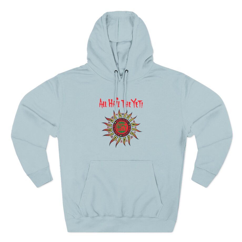 All Hail the Yeti Sun Three-Panel Fleece Hoodie