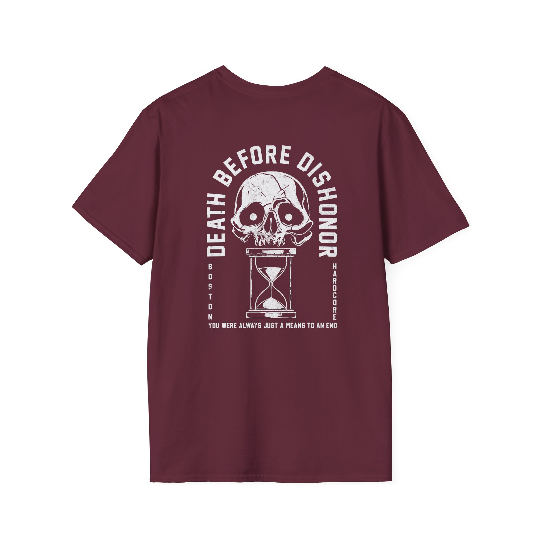 Death Before Dishonor Hourglass Unisex Softstyle T-Shirt