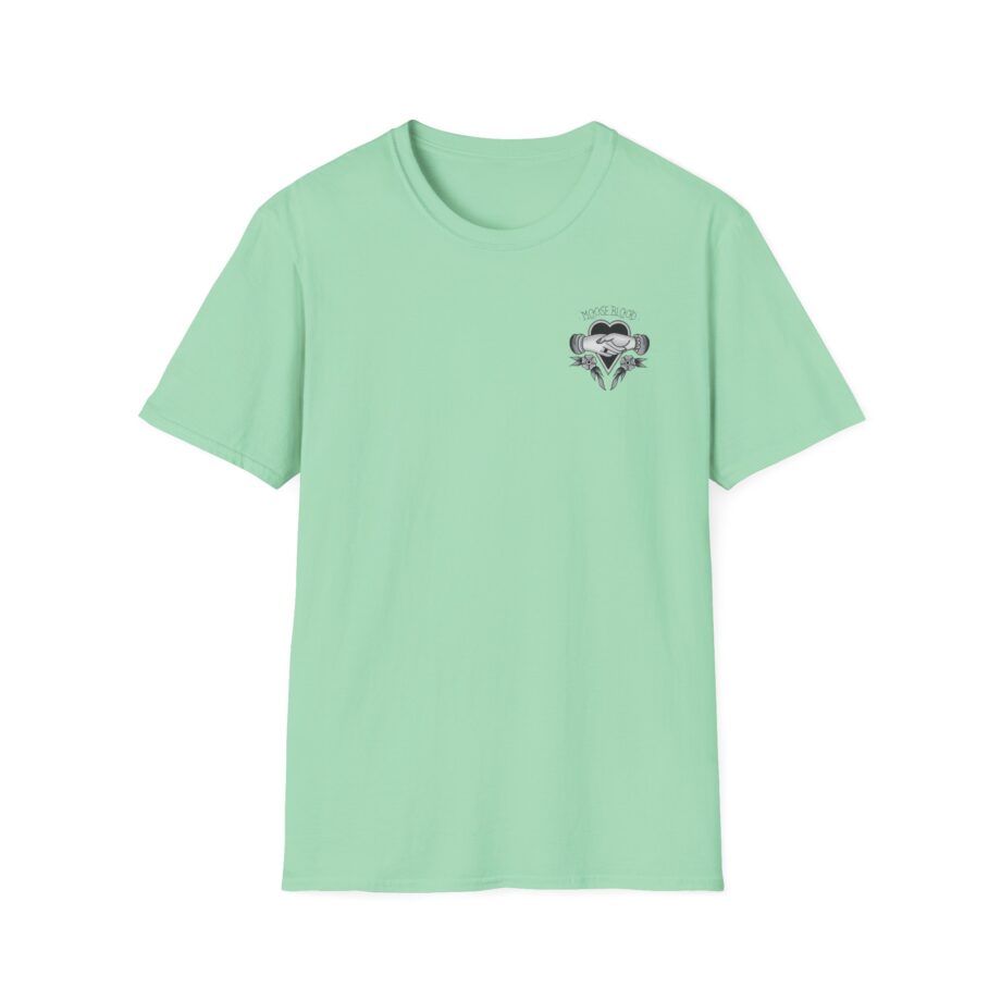 Moose Blood Traditional Tattoo Desig Unisex Softstyle T-Shirt