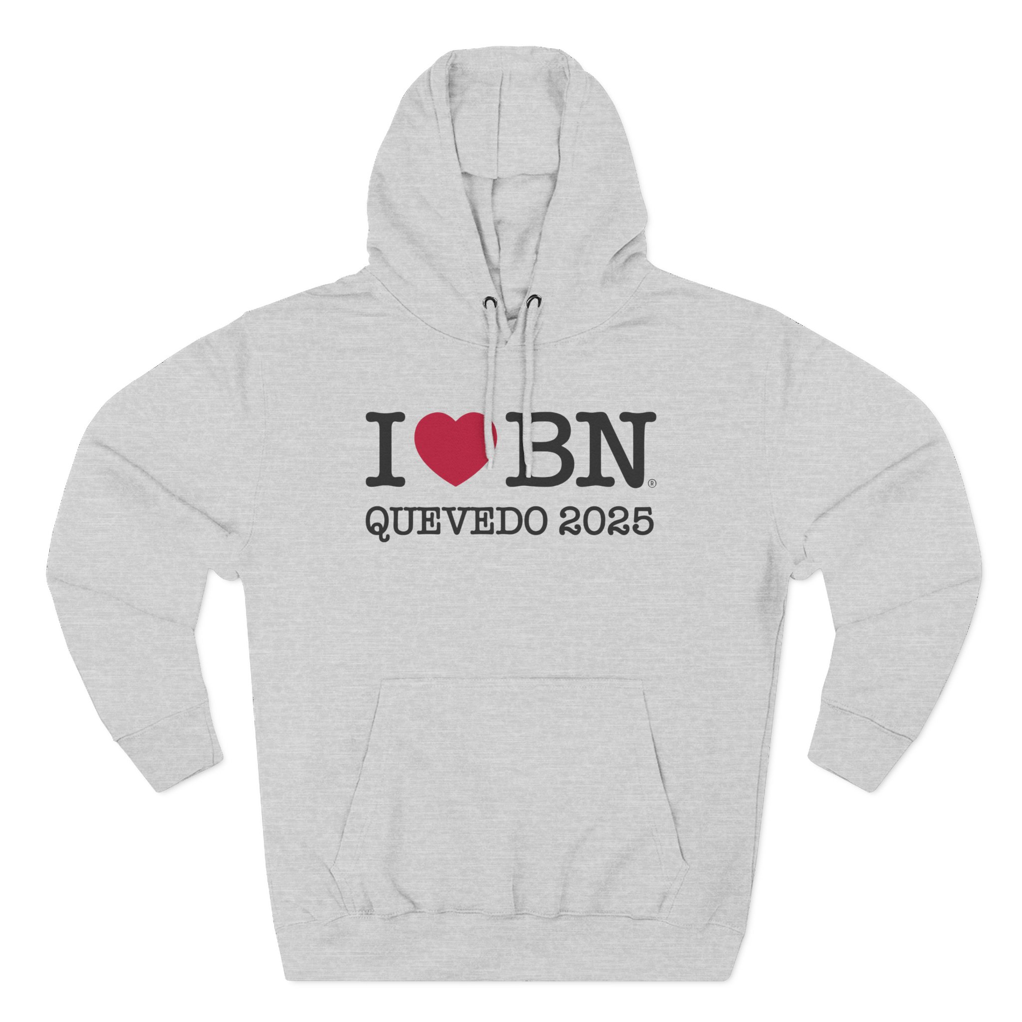 Quevedo I Love Bn Three-Panel Fleece Hoodie