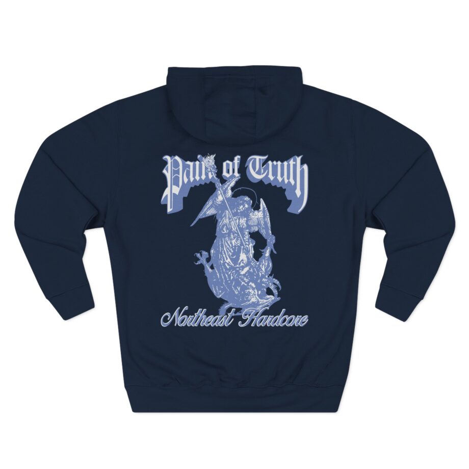 Pain of Truth Not Through Blood Three-Panel Fleece Hoodie