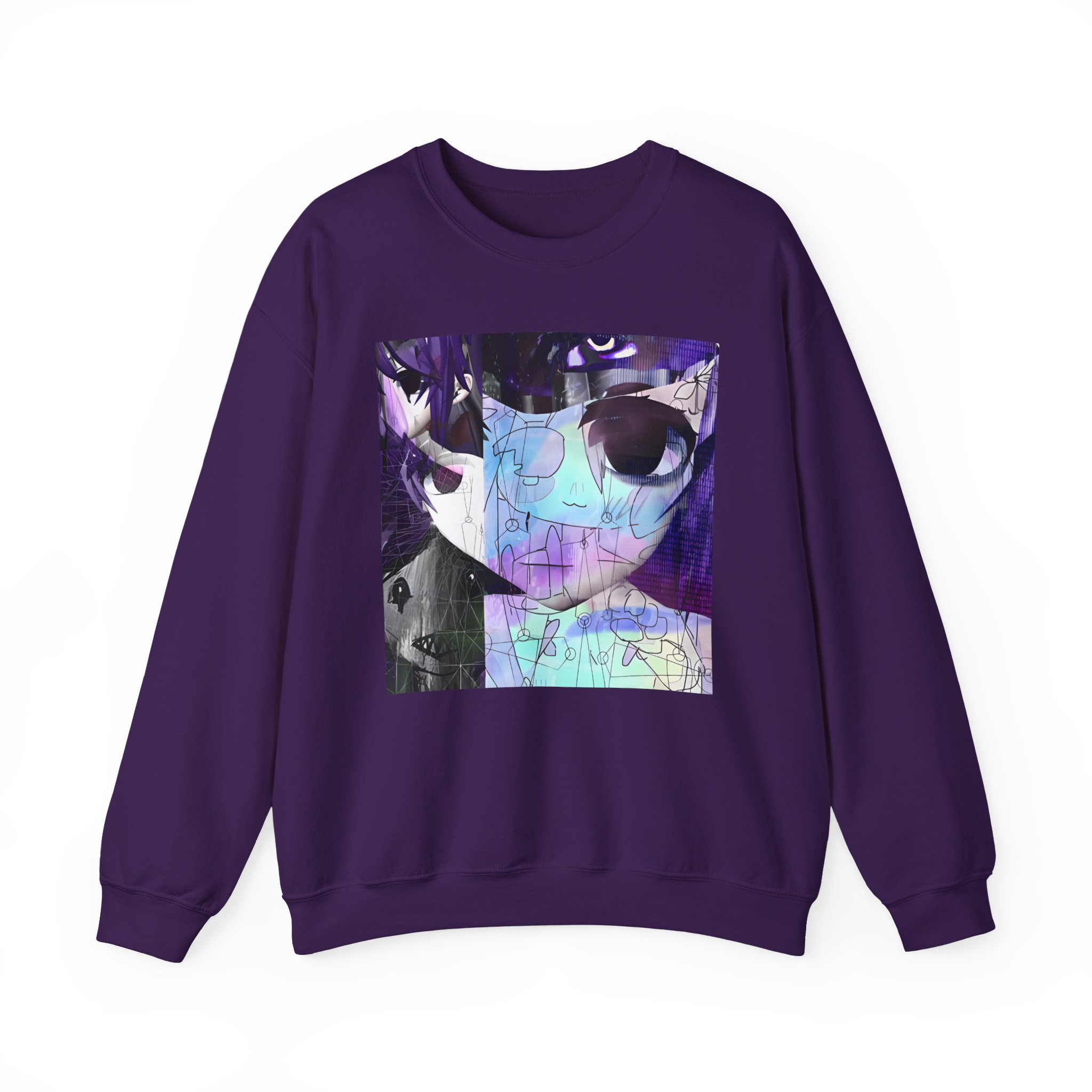 Sewerslvt Skitzofrenia Simulation Album Cover Unisex Heavy Blendâ„¢ Crewneck Sweatshirt