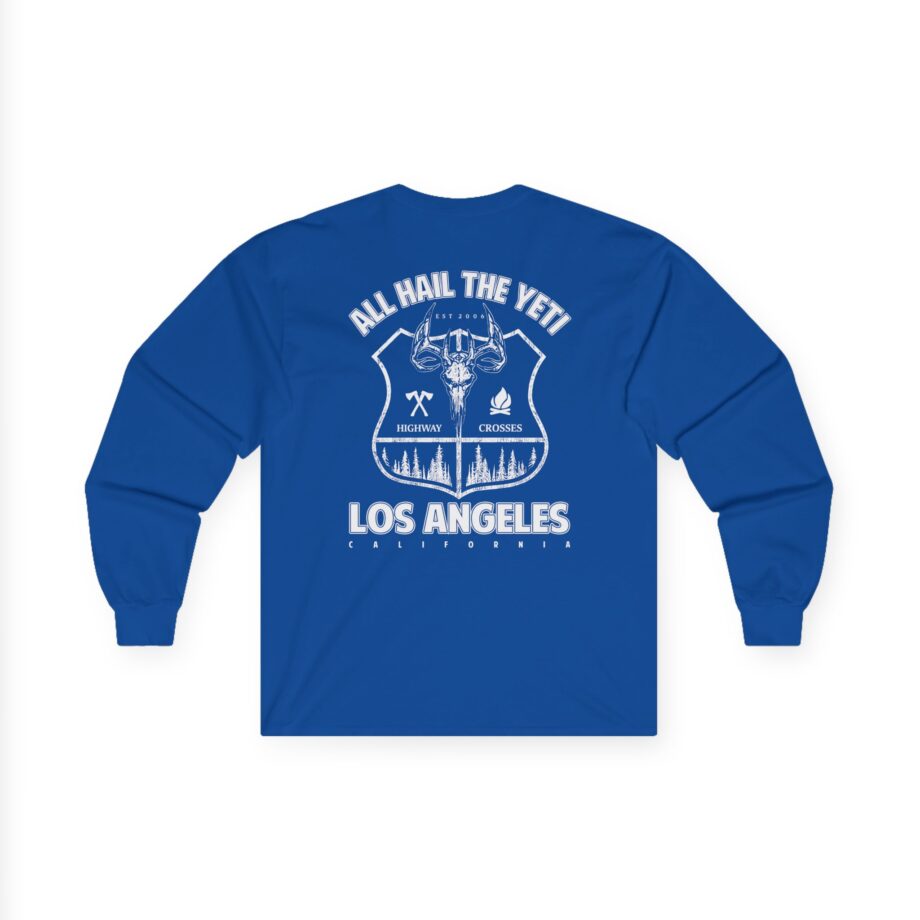 All Hail the Yeti Highway Crosses Unisex Ultra Cotton Long Sleeve Tee