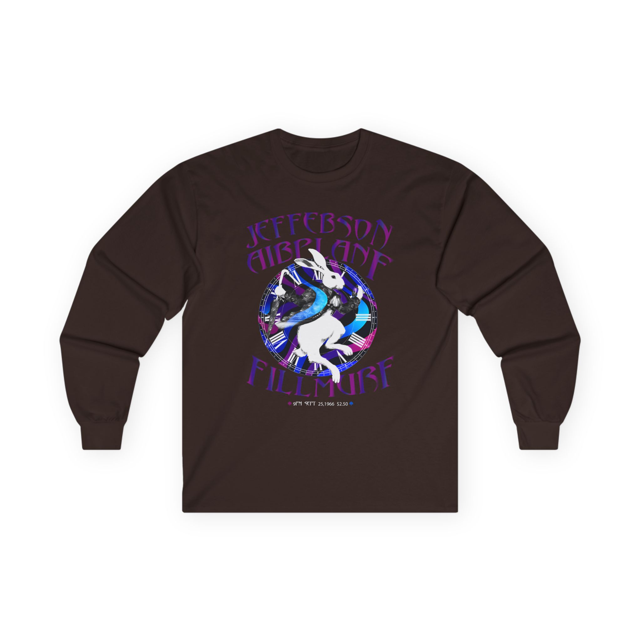 Jefferson Airplane White Rabbit Fillmore Unisex Ultra Cotton Long Sleeve Tee