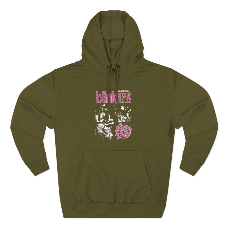 Blink 182 One More Time Photo Three-Panel Fleece Hoodie