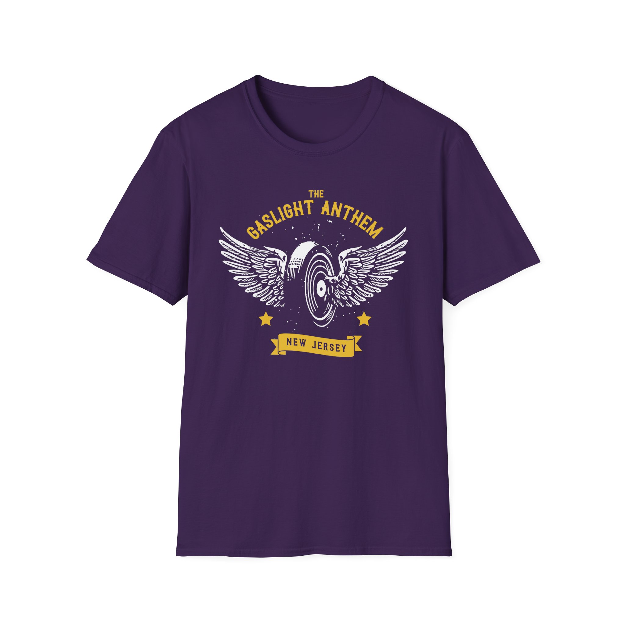 Gaslight Anthem Flying Wheel Unisex Softstyle T-Shirt