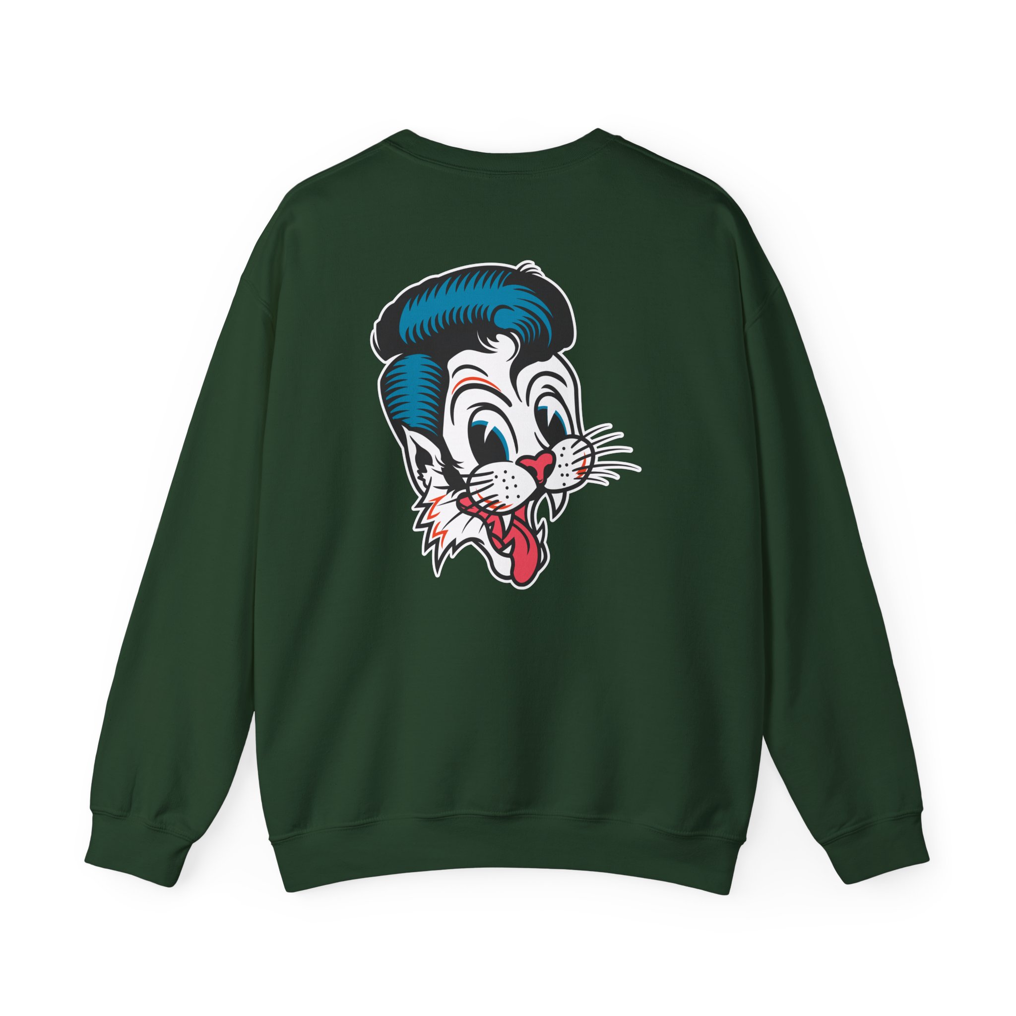 Stray Cats Cat Head Logo Unisex Heavy Blendâ„¢ Crewneck Sweatshirt